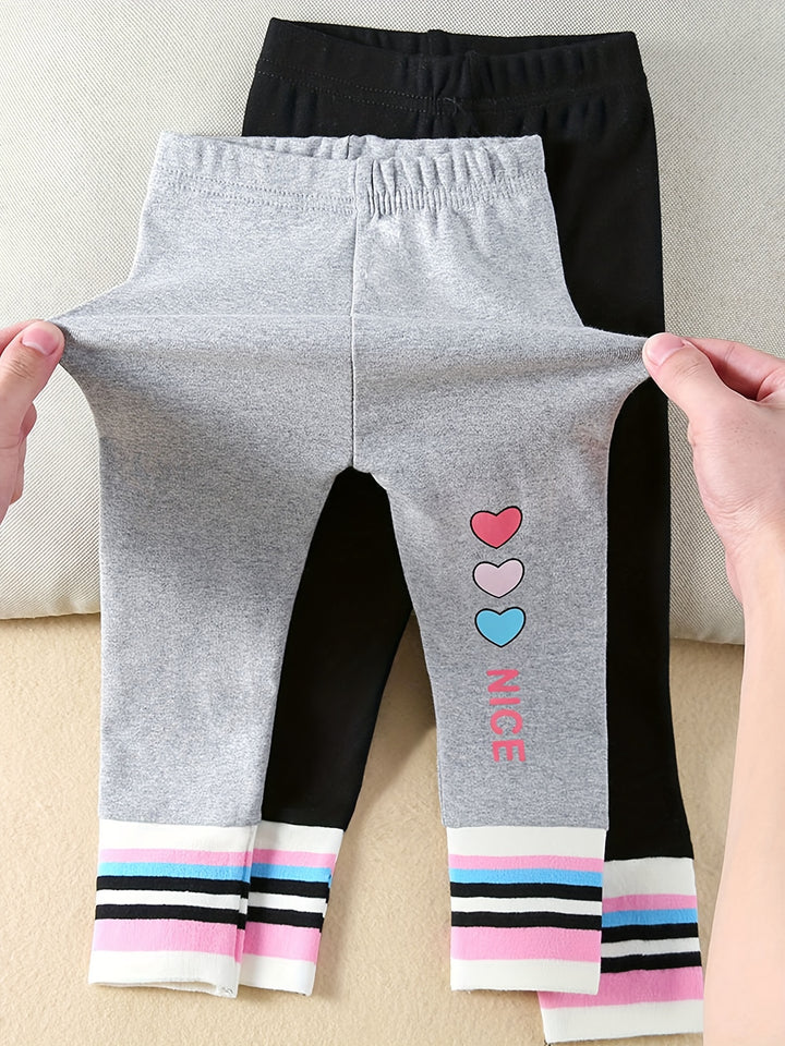 Set of 2 Stylish Leggings for Girls