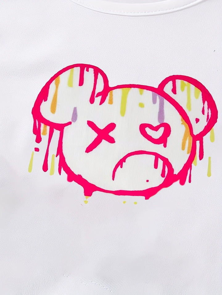 Spring And Summer, a Three-Piece Set for Pre-Teen Girls: