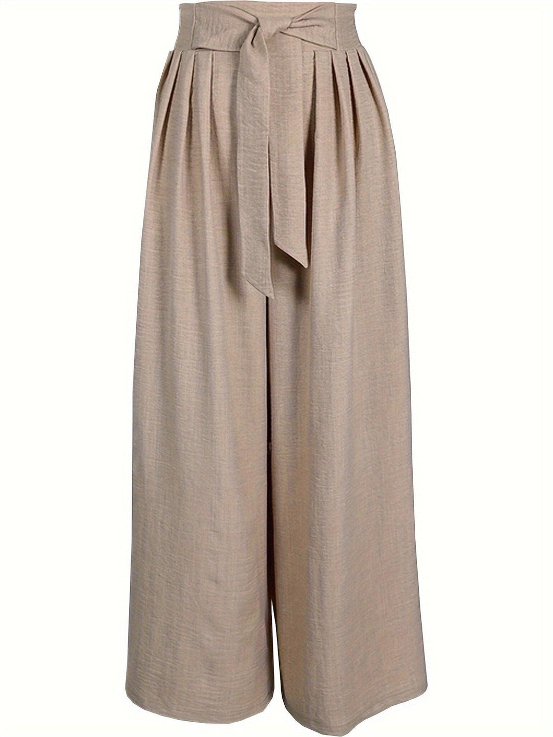 Chic Solid Wide Leg Trousers for Effortless Spring & Summer Style-Bennys Beauty World