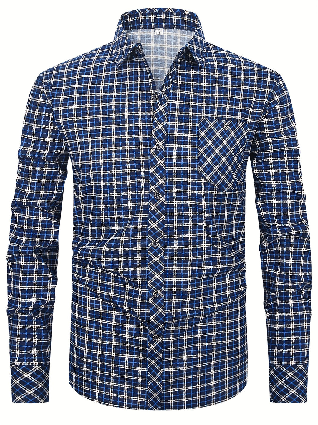 2 pcs Men's Long Sleeve Button-Up Shirts