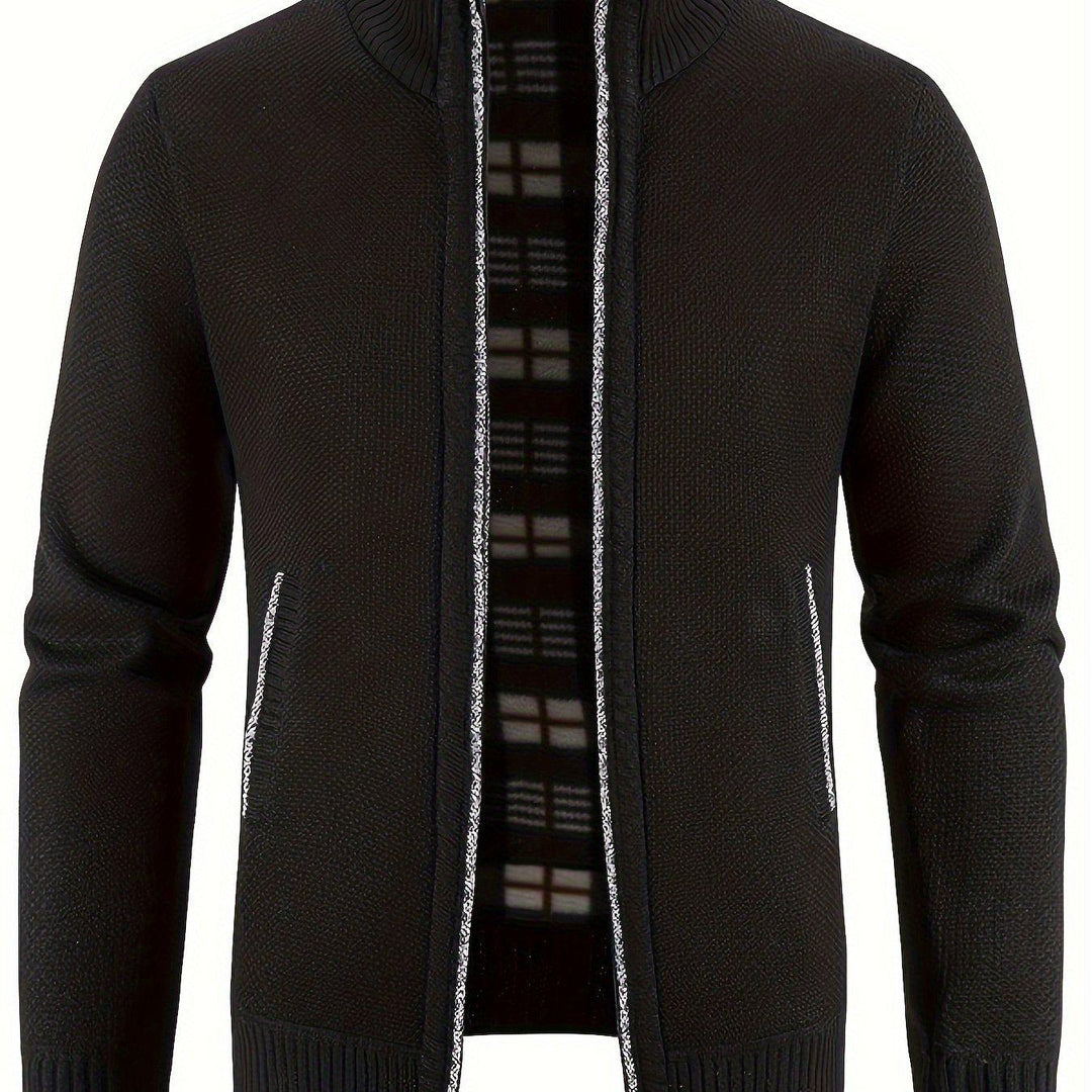 Warm Jacket, Men's Casual Comfortable Zip Up Jackets-Jacket-Bennys Beauty World