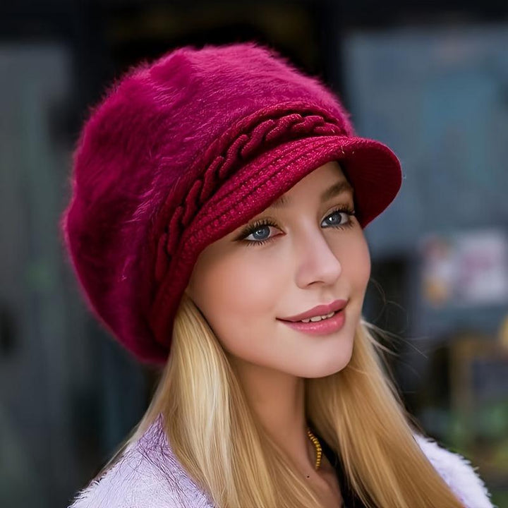 Thick Knit Winter Hat for Women Warm Christmas Hat-Hat-Bennys Beauty World