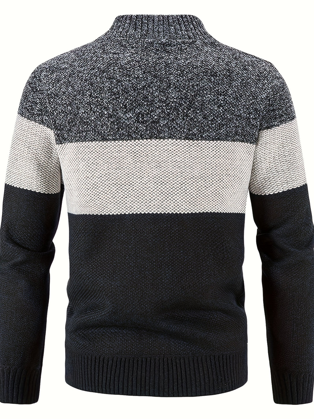 Men's Knitted Crew Collar Warm Jackets-Sweater-Bennys Beauty World