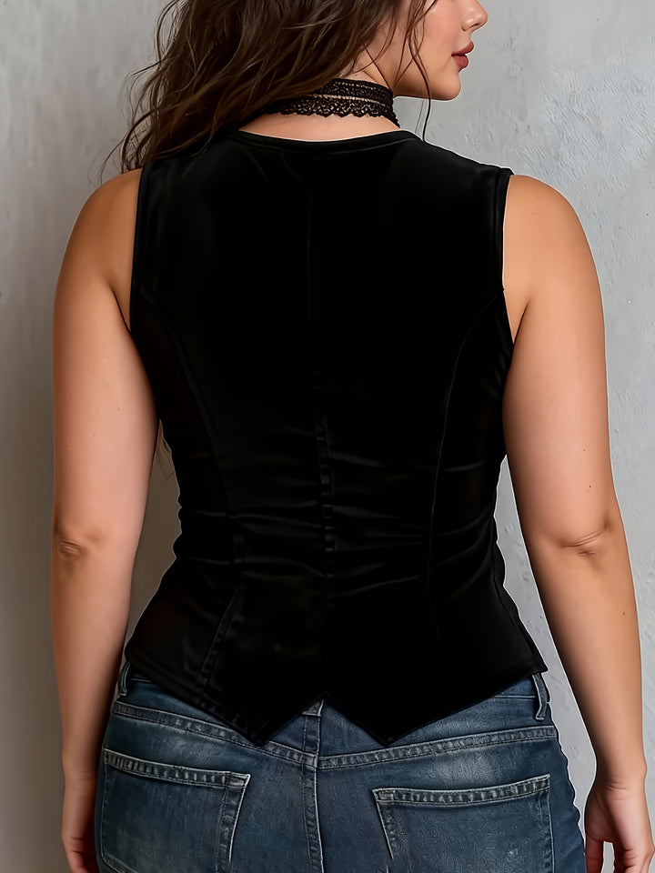 Plus Size, Plus-size Women's Elegant Vest Women's Elegant Vest
