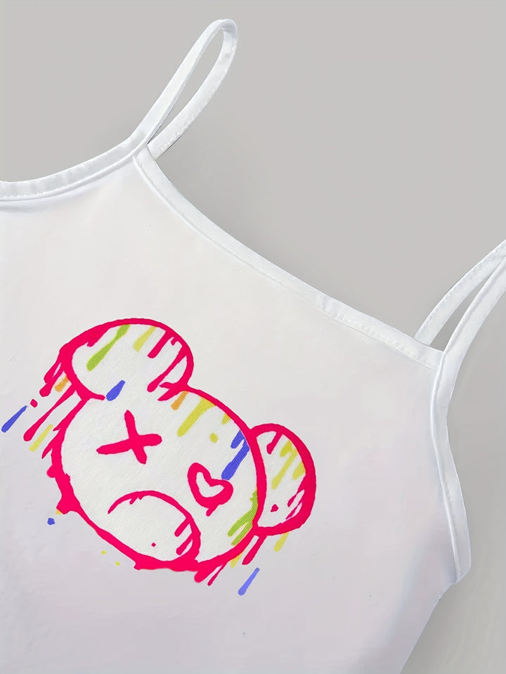 Spring And Summer, a Three-Piece Set for Pre-Teen Girls: