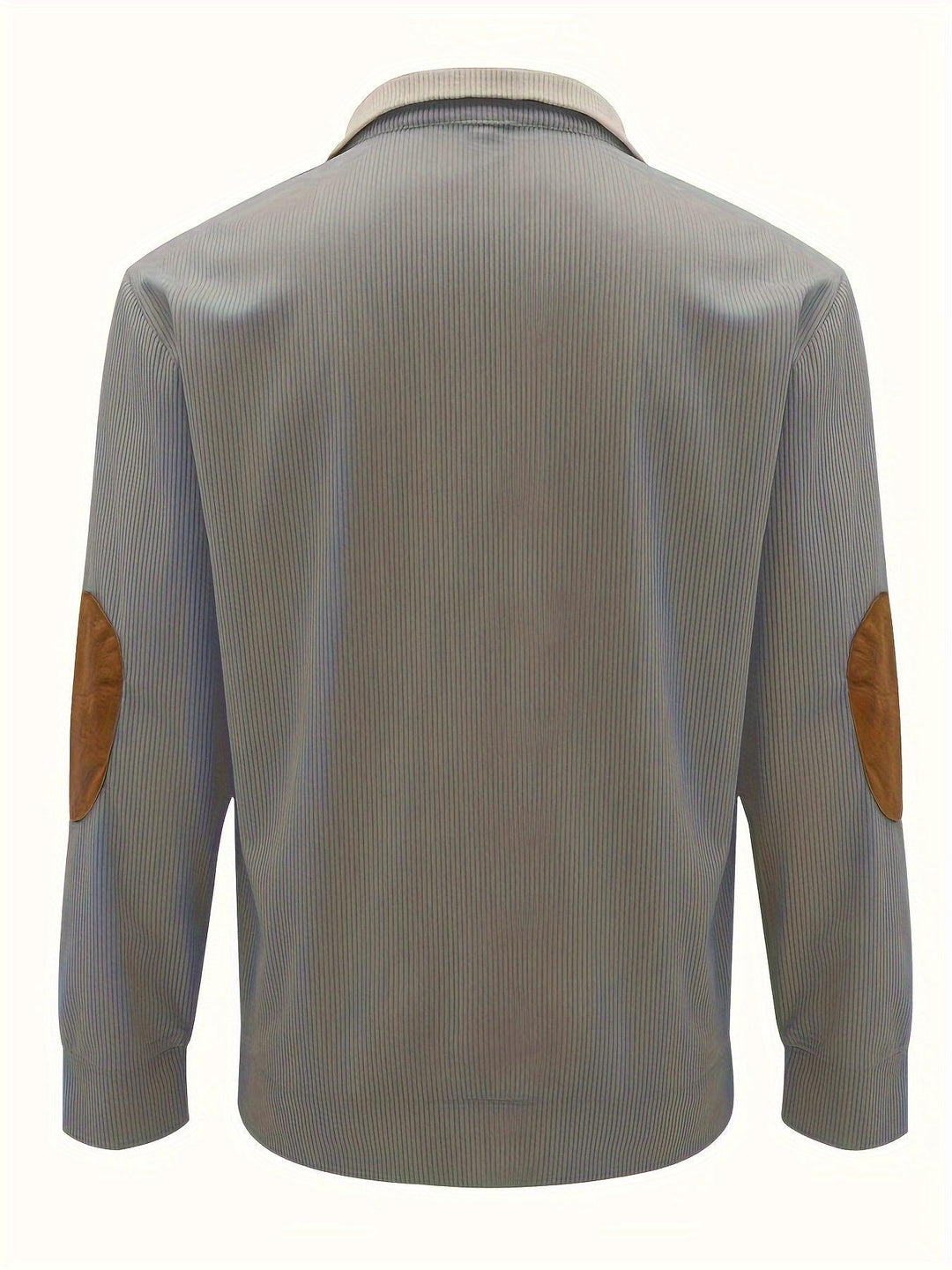 Men's Trendy Patchwork Long Sleeve Henley Shirt-Bennys Beauty World