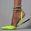 Women's Baotou Pointed Rhinestone Sandals-shoes-Bennys Beauty World
