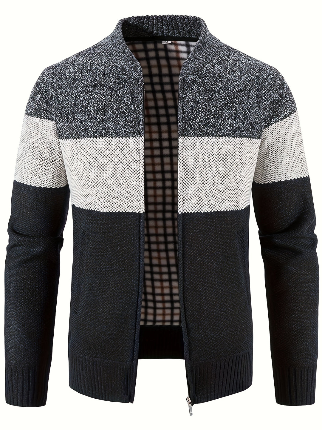 Men's Knitted Crew Collar Warm Jackets-Sweater-Bennys Beauty World