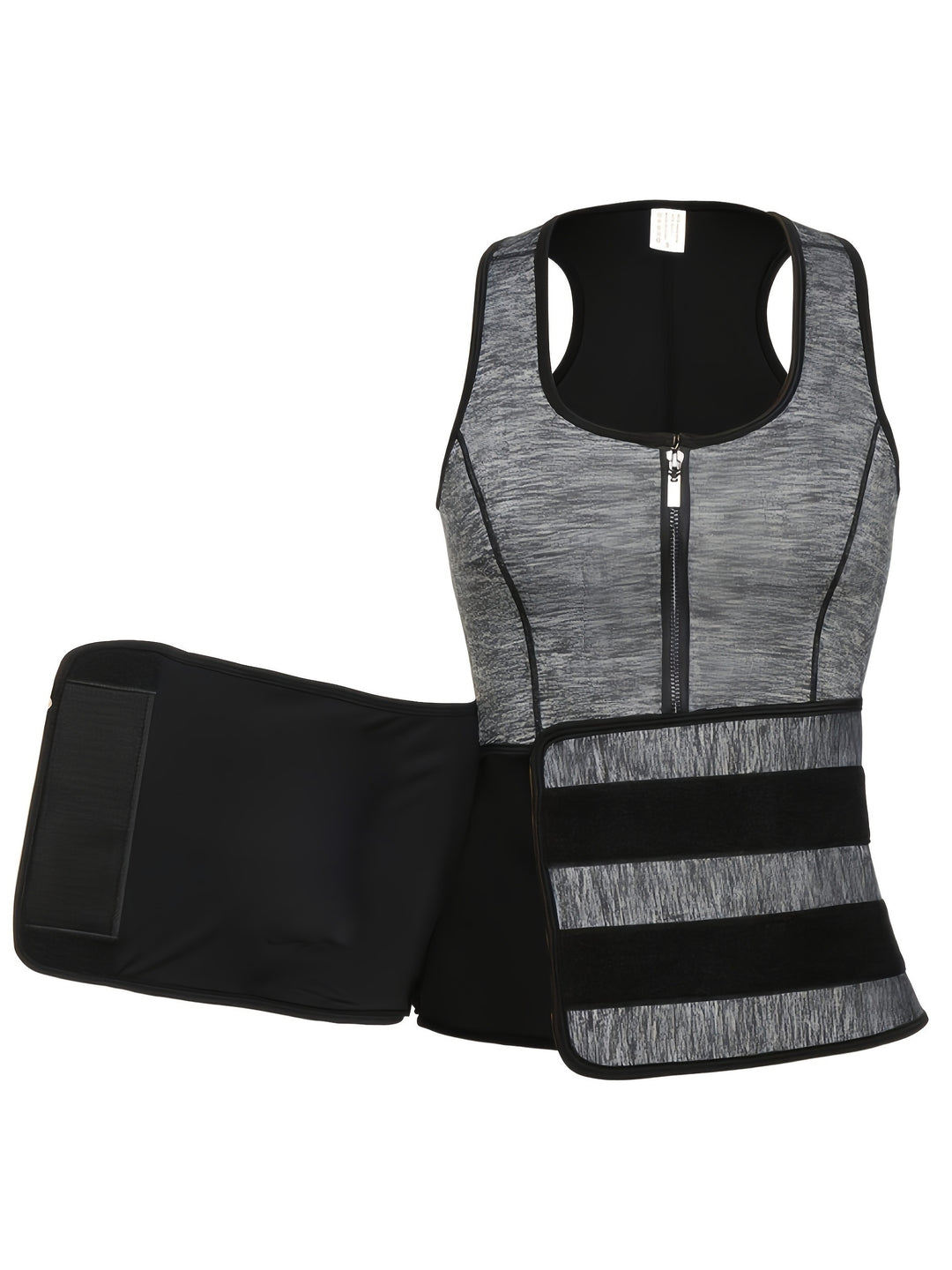 TKPARK Men's Adjustable Compression Tank Top &amp; Waist Trainer