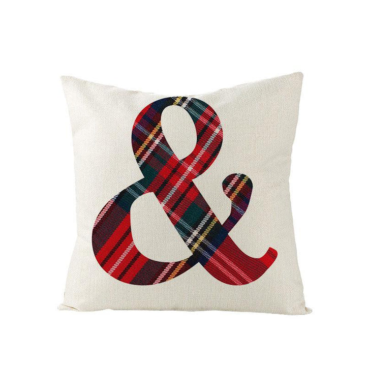 Plaid Elk Home Decor Throw Pillow Cover