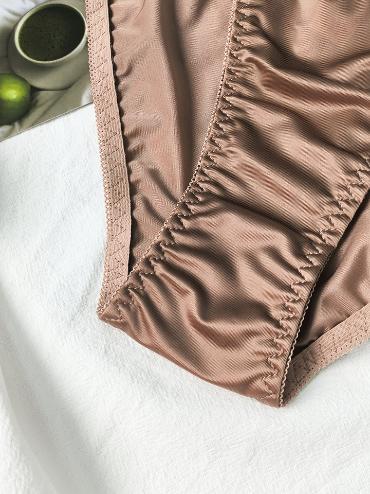 5pcs Luxurious Briefs, Soft and Stretchy, Elastic Panties