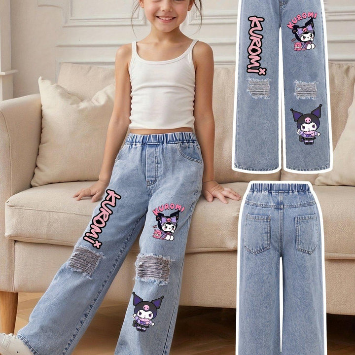 Sanrio Girls' Demim Jeans for Ages 10 to 12