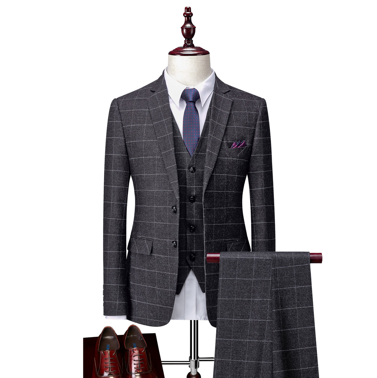 Men's Business Suits Slim Fit Wedding Groom Suit-Suit-Bennys Beauty World