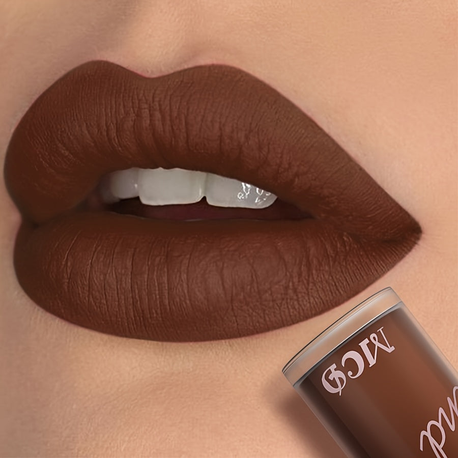 MCD Matte Brown Lip Glaze, Waterproof, Long-Lasting