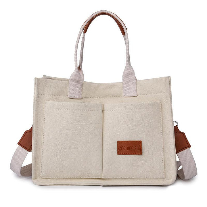 Casual Daily Canvas Tote Shoulder Bags For Women-bag-Bennys Beauty World