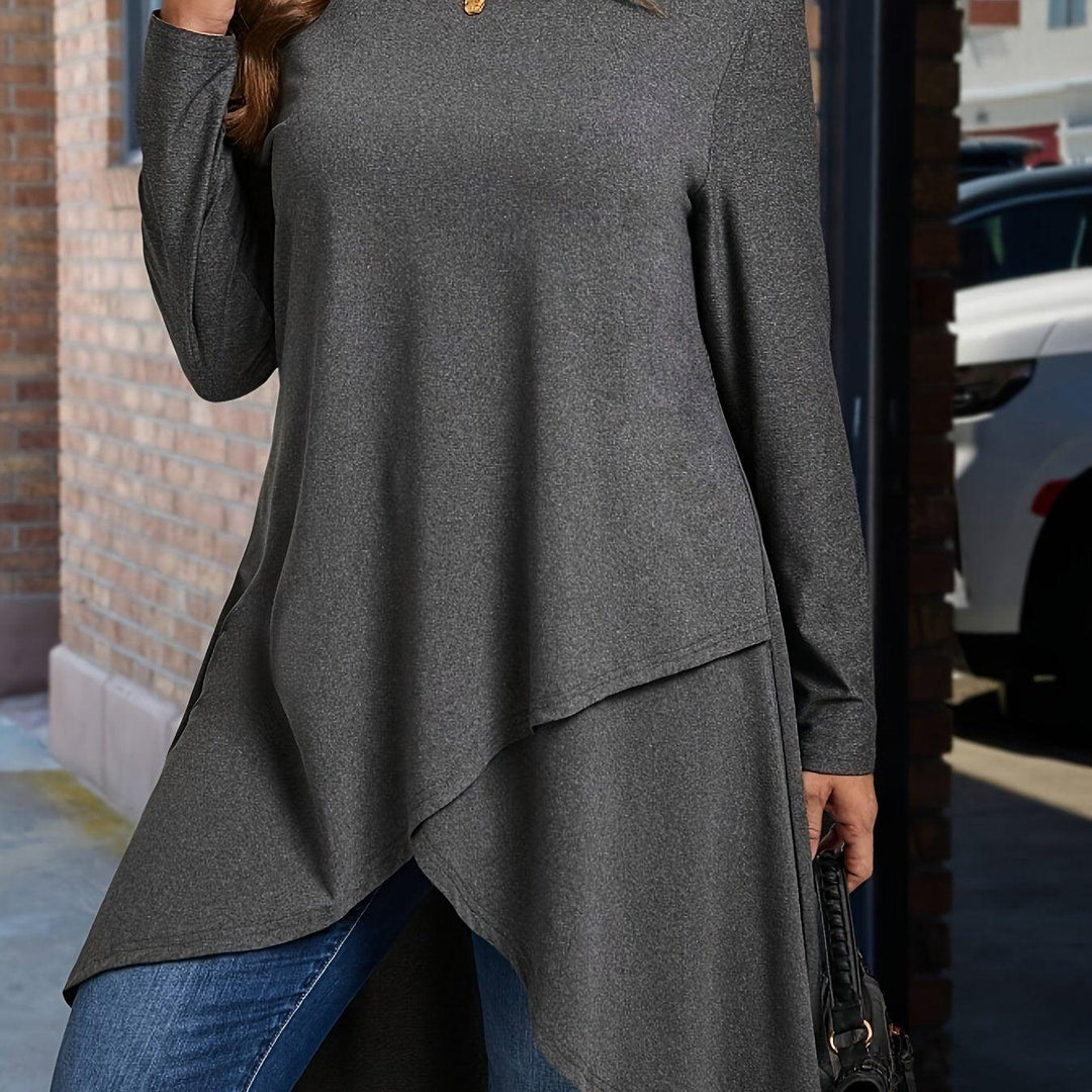 Women's Long Sleeve T-Shirt - Soft Stretchy Dresses-Bennys Beauty World