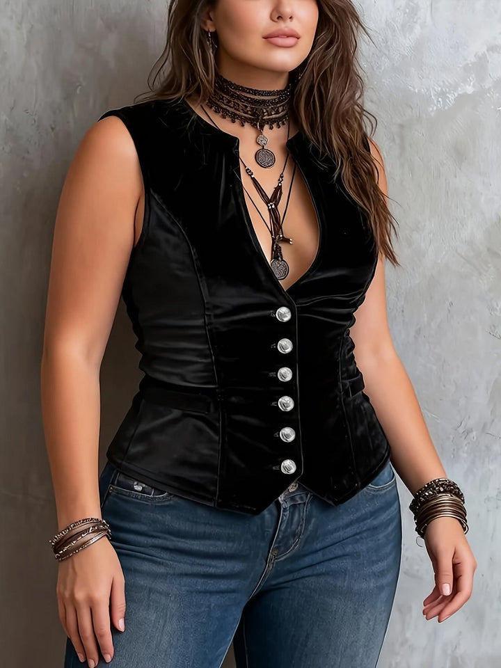 Plus Size, Plus-size Women's Elegant Vest Women's Elegant Vest