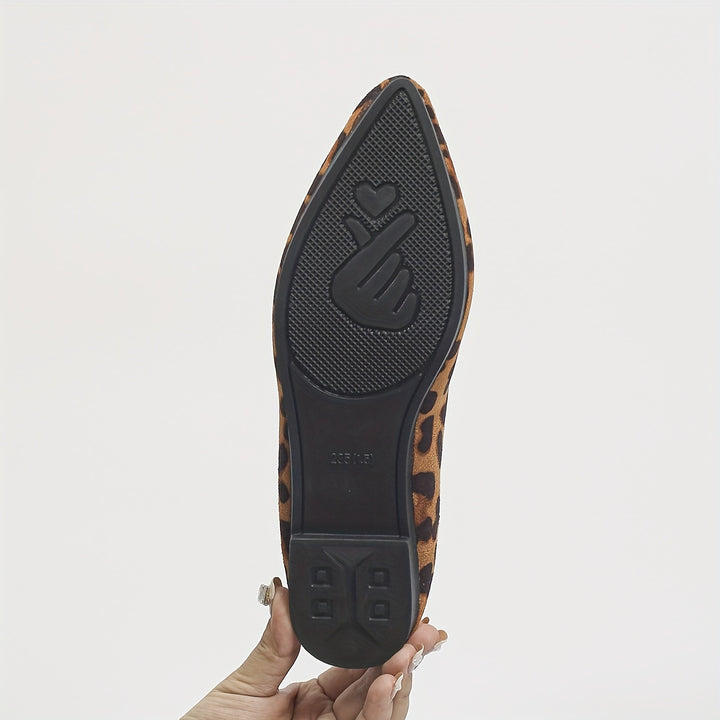 Leopard Print Women's Slip-On Flats