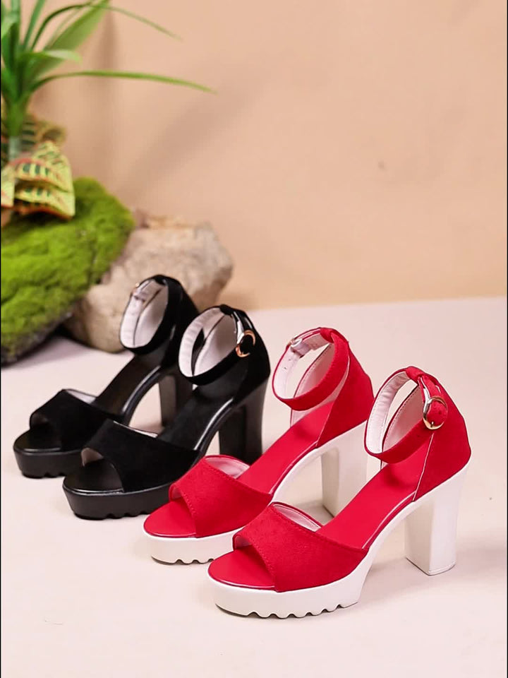 Women's High Heel Fish Mouth Sandals