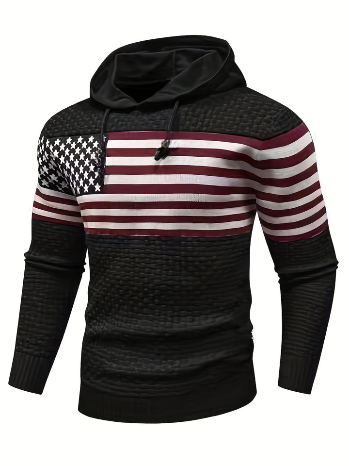 Color Block Knitted Sweater Hoodies For Men-Sweater-Bennys Beauty World
