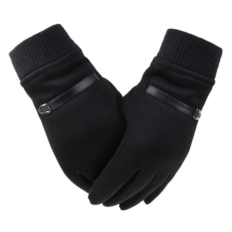 Winter Men's Gloves Suede