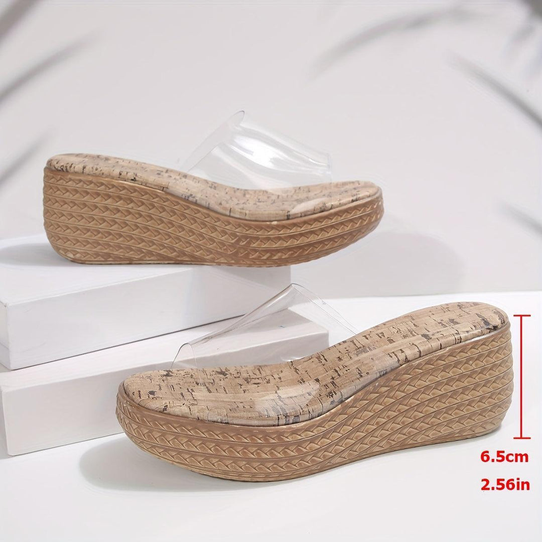 Height-Increasing Women's Slip-On Sandals