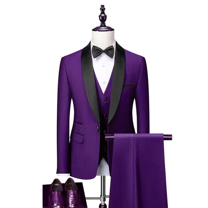 Men 3 Pieces Suit Set Men Wedding Suits-Suit-Bennys Beauty World