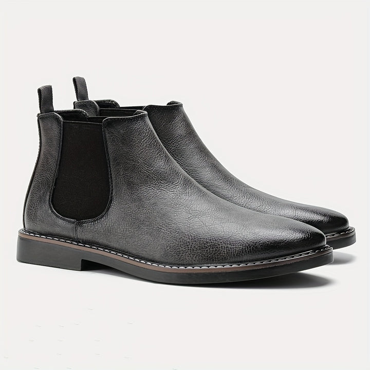 Men's Chelsea Boots - Classic Ankle Boots with Elastic Closure