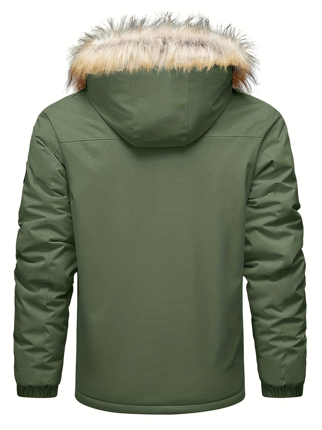 Men's Casual Warm Padded Jacket With Detachable Hood-Jacket-Bennys Beauty World