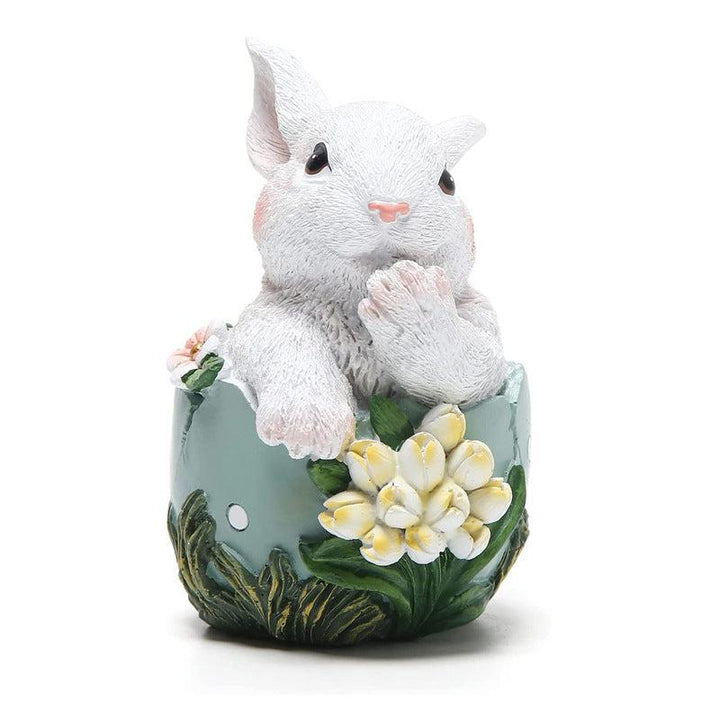 Easter Bunny Statue Ornament  Decor