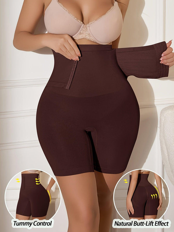 1pc High Waist Seamless Abdomen Control Shorts - Bennys Beauty World