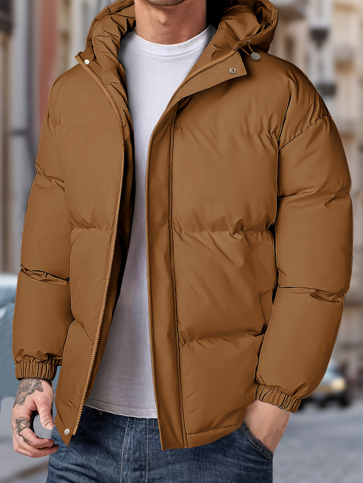 Men's Winter Windproof Hooded Jacket-Bennys Beauty World