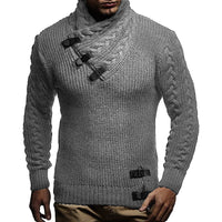 New Men's Turtleneck Sweater Solid Color Long Sleeve-Shirts-Bennys Beauty World