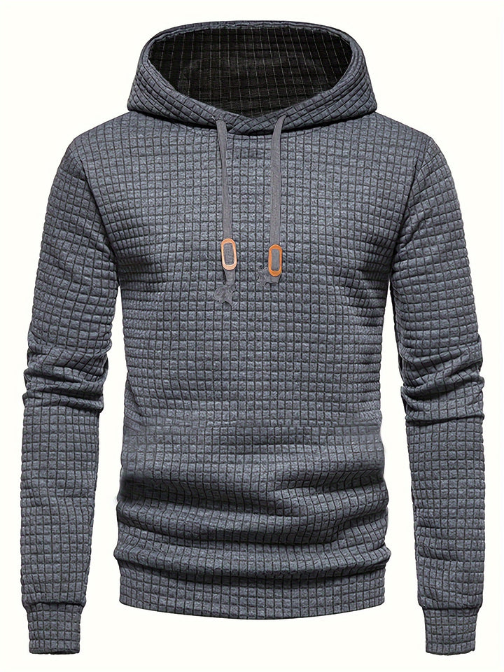 Men's Waffle Weave Comfort Hoodie-Hoodie-Bennys Beauty World