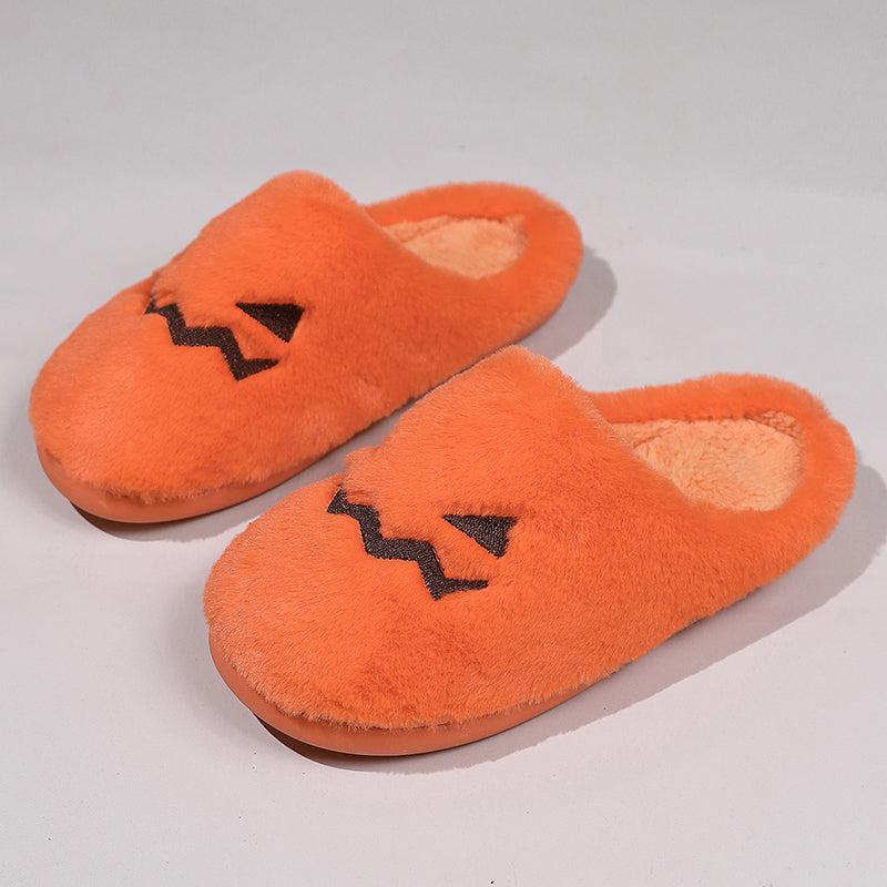 Halloween Pumpkin Slippers-shoes-Bennys Beauty World