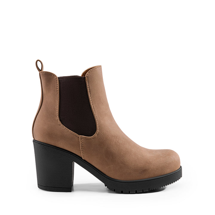 Chunky Heel Booties for Women | Slip-On, High Heel