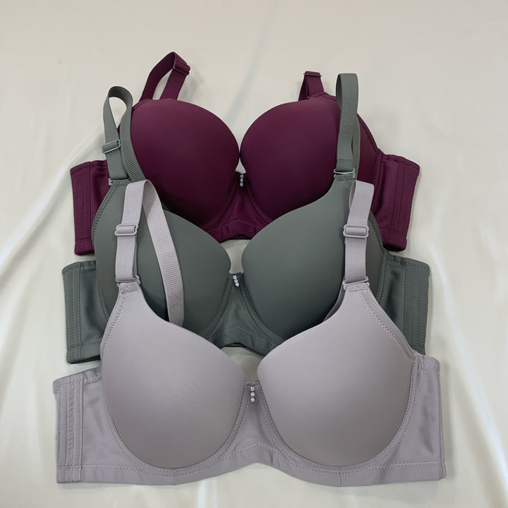 3pcs Pack Large Size Matte Women's Bra