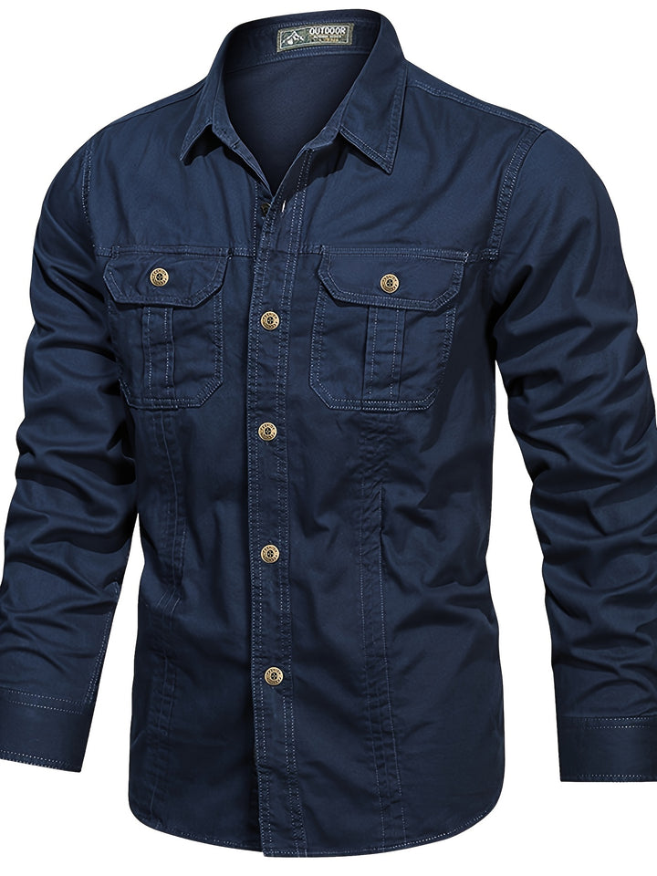 Men's Lightweight Long-Sleeve Work Shirt