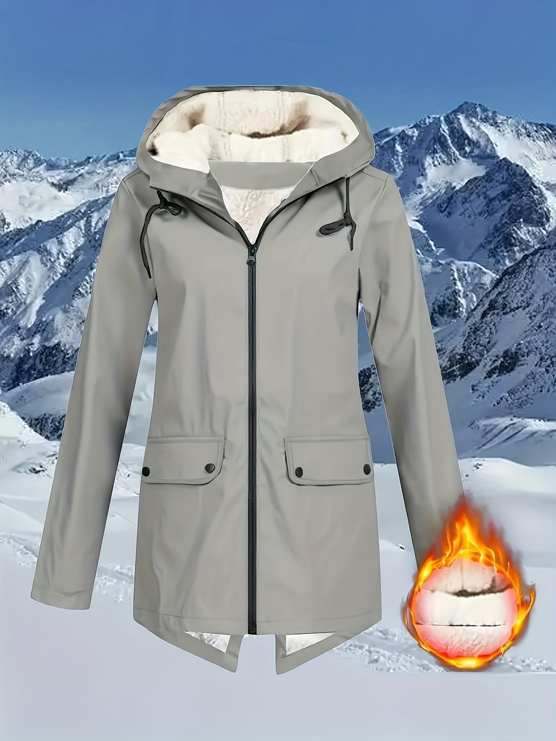 Luxuriously Plush Lined, Zip Up, Ultra-Warm Winter Wear-Sweater-Bennys Beauty World