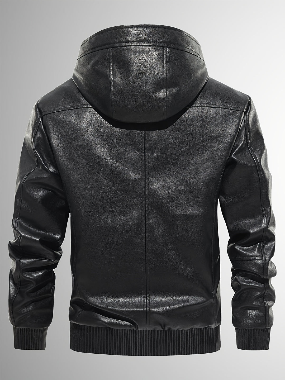 Men's Sherpa Lined PU Leather Jacket