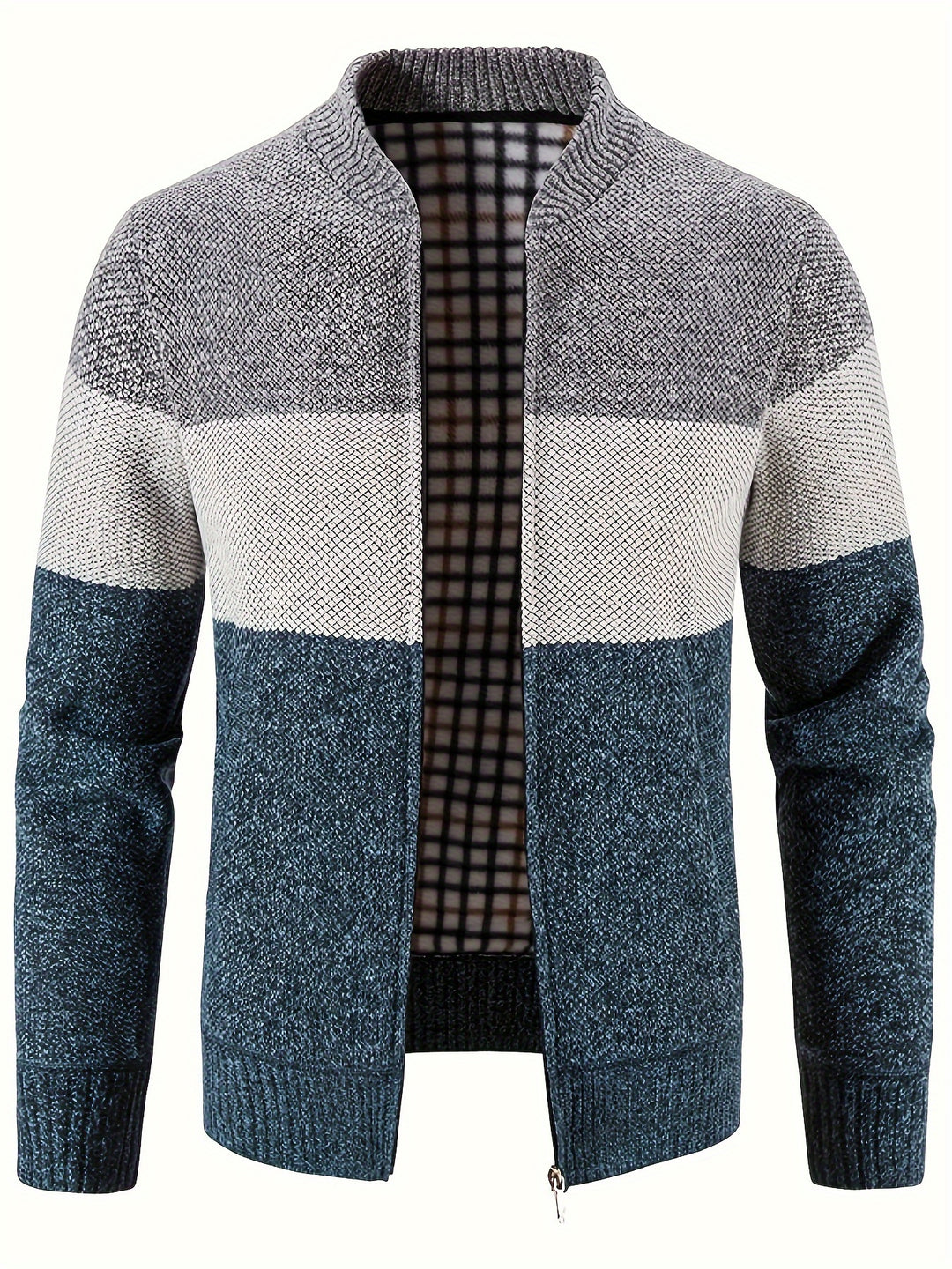 Men's Knitted Crew Collar Warm Jackets-Sweater-Bennys Beauty World