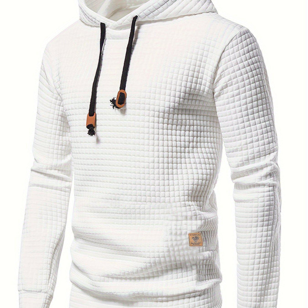 Men's Waffle Weave Comfort Hoodie-Hoodie-Bennys Beauty World