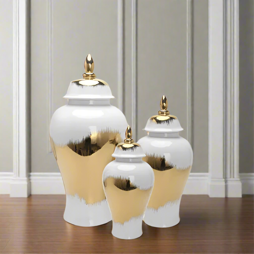 Ceramic flower vase for livingroom-Vase-Arlik interiors