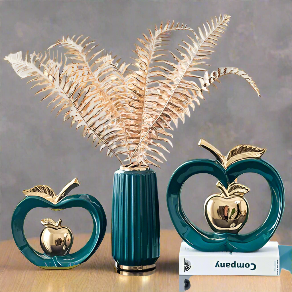 Ceramic Apple Art Crafts-Ornaments-Arlik interiors