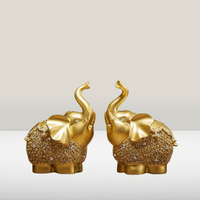 Desktop Decor Figurine in a Golden Color-Ornaments-Arlik interiors