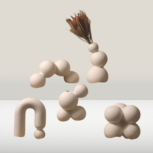 Nordic Ceramic Balloon Vase-Arlik interiors