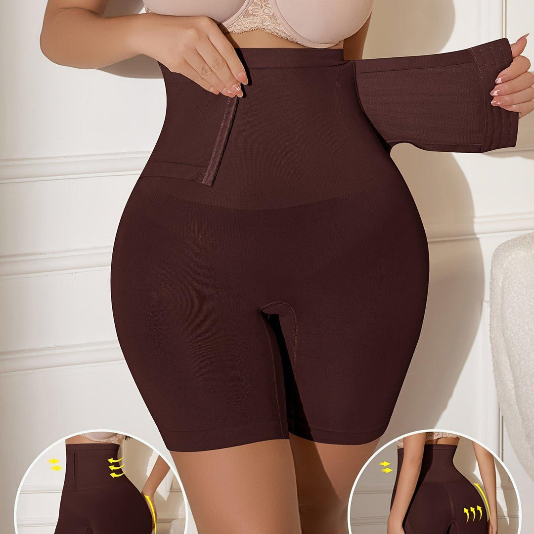 1pc High Waist Seamless Abdomen Control Shorts-Shapewear-Bennys Beauty World