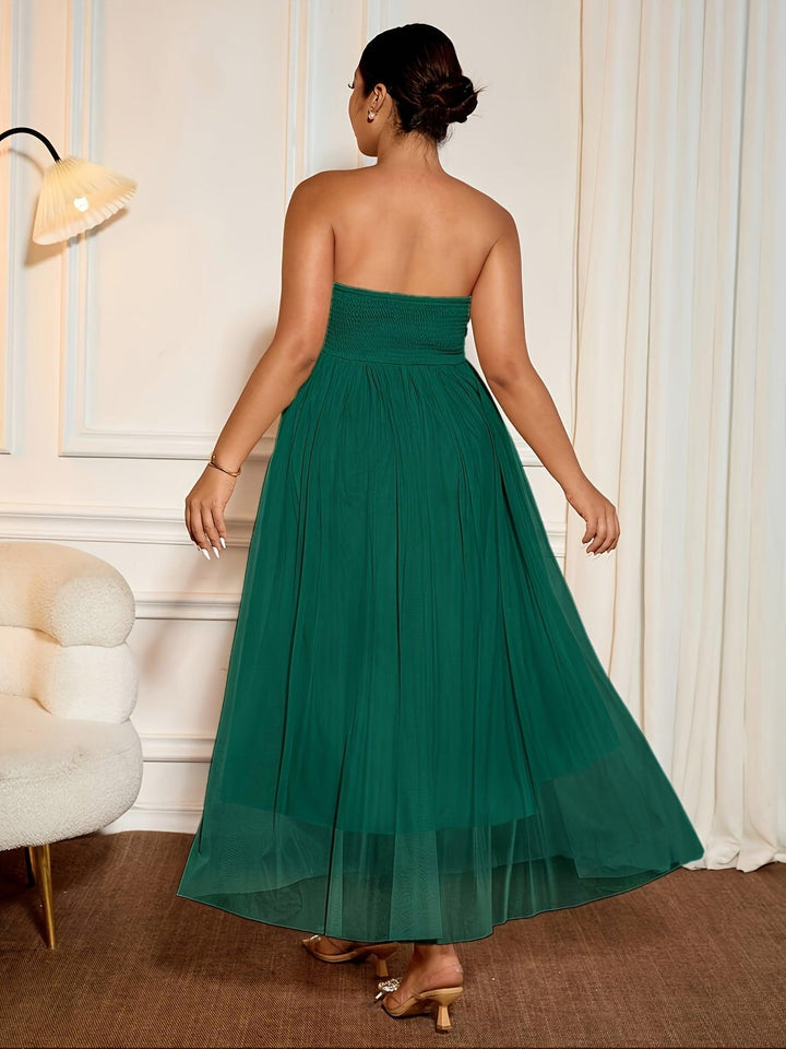 Plus Size Wrap-around Slim-fit&nbsp; Dress