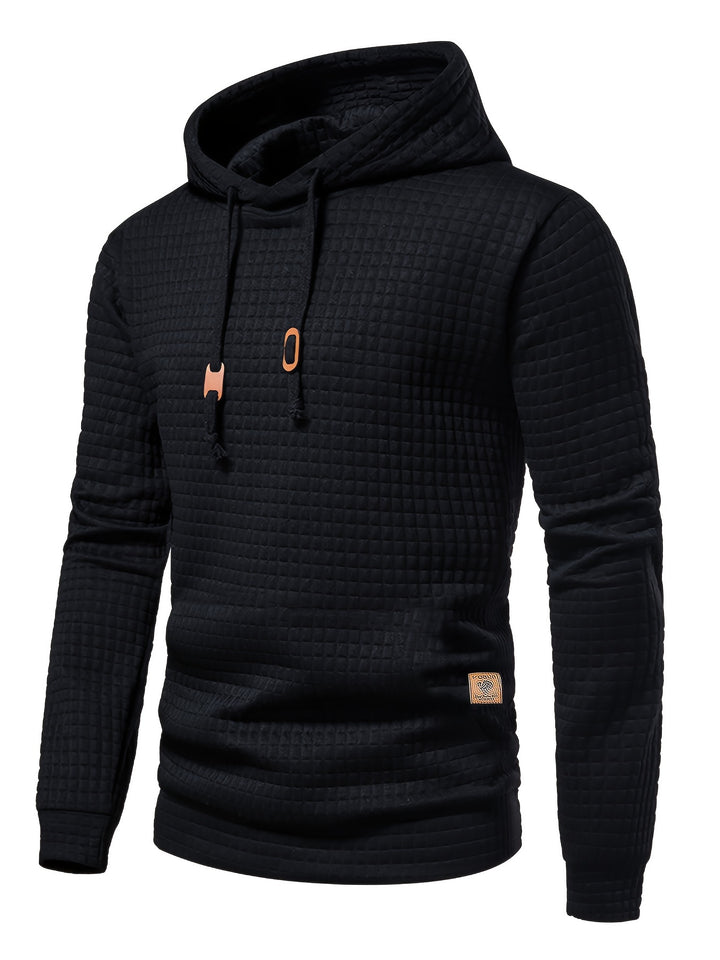 Men's Waffle Weave Comfort Hoodie-Hoodie-Bennys Beauty World