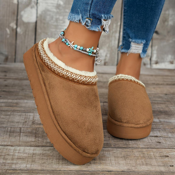 Women's Cozy Slip-On Flats - Casual Indoor/Outdoor Shoes-Shoes-Bennys Beauty World